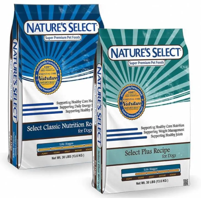 Premium Dog Food Bundle: Classic & Select Plus Recipes (60 lbs Total - 2×30 lb Bags)