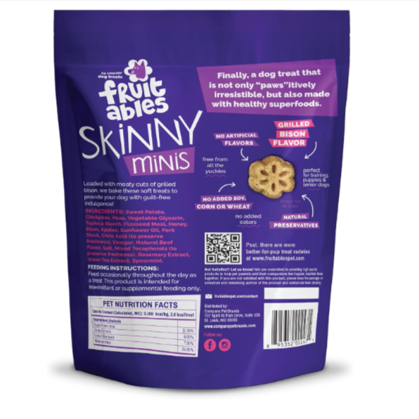 Fruitables Skinny Minis Grilled Bison (5oz)