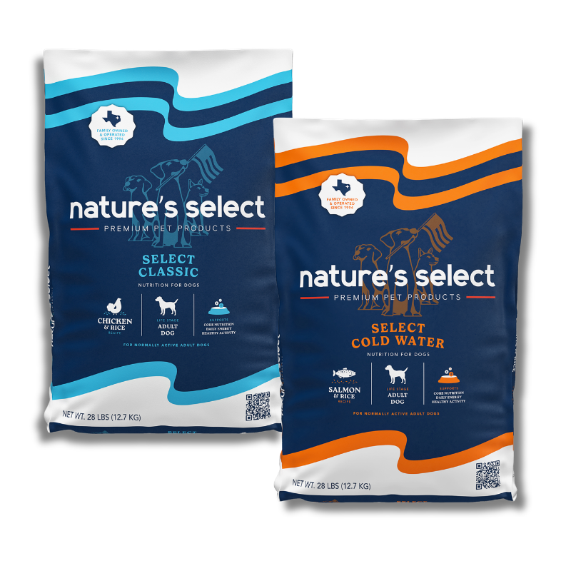 Premium Dog Food Bundle: Classic & Cold Water Recipes (56 lbs Total - 2 Bags)