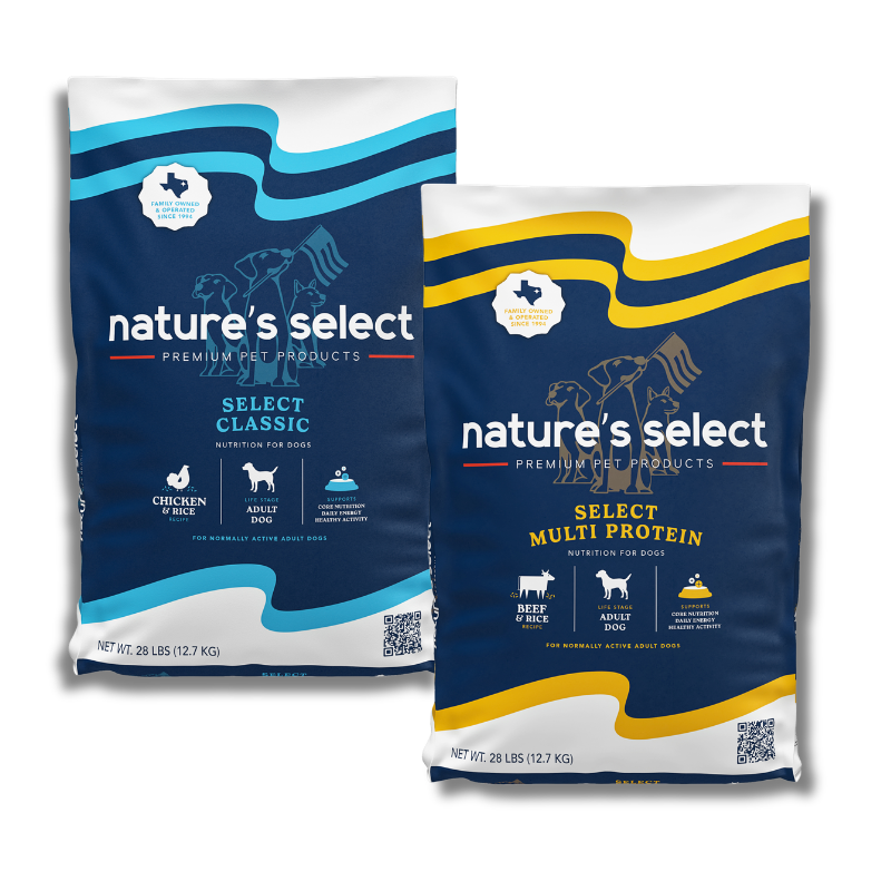 Premium Dog Food Bundle: Classic & Multi Protein Recipes (56 lbs Total - 2 Bags)