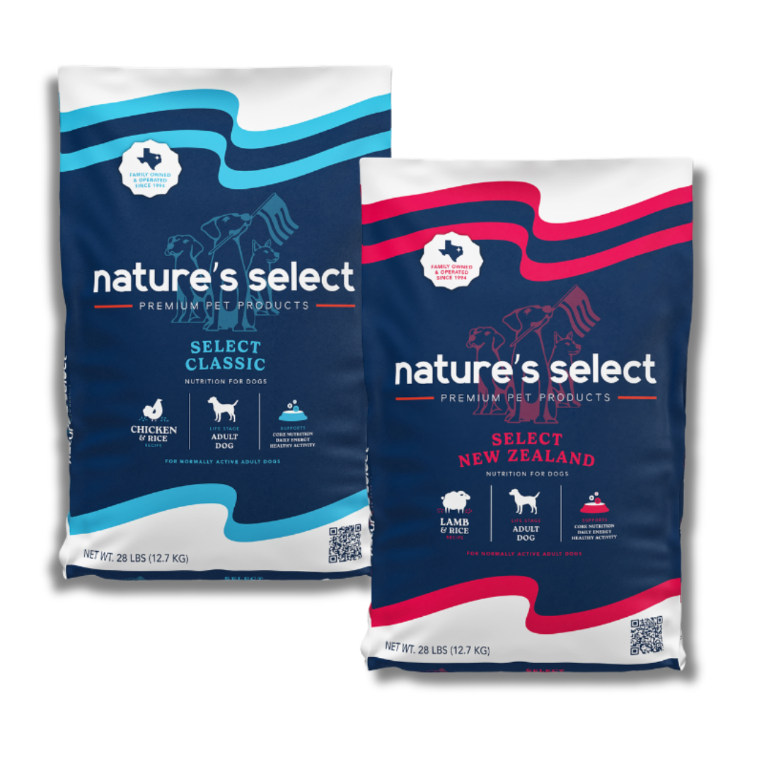 Premium Dog Food Bundle: Classic & New Zealand Lamb Recipes (56 lbs Total - 2 Bags)
