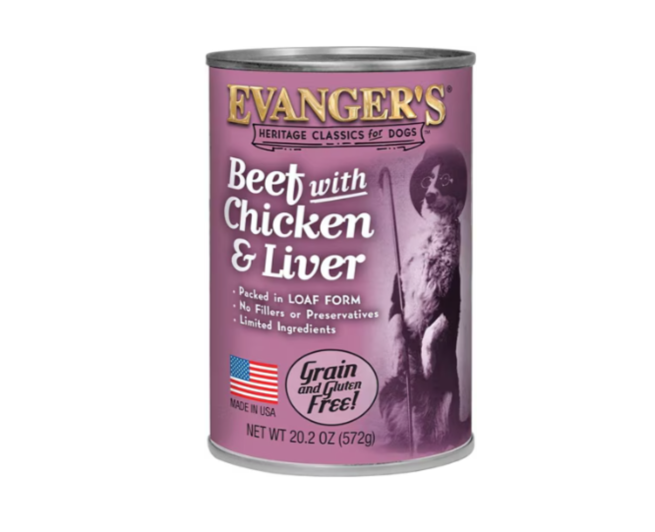 Evanger's Premium Beef with Chicken & Liver Canned Food