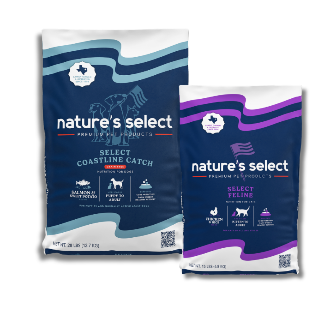 Premium Pet Food Bundle: Coastline Catch Dog Food & Feline Formula (43 lbs Total - 28 lb & 15 lb Bags)