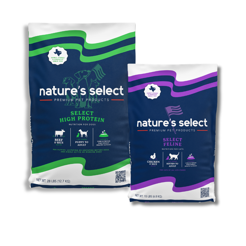 Premium Pet Food Bundle: High Protein Dog Food & Feline Formula (43 lbs Total - 28 lb & 15 lb Bags)