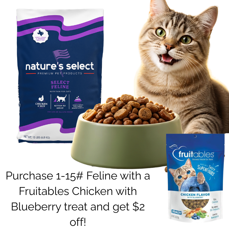 1-15# Feline with Fruitables Chicken with Blueberry Treat Special