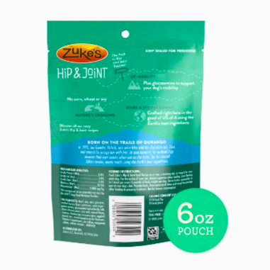 Zuke's Hip Action Dog Treats - Beef (6 oz)