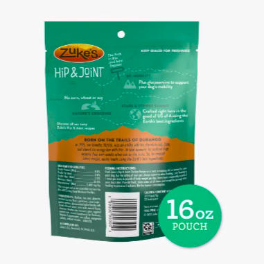 Zuke's Hip Action Dog Treats - Chicken (1 lb)