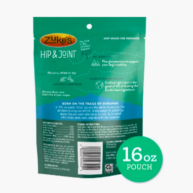 Zuke's Hip Action Dog Treats - Beef (1 lb)